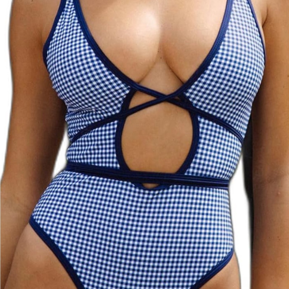 Gingham Swim One Piece